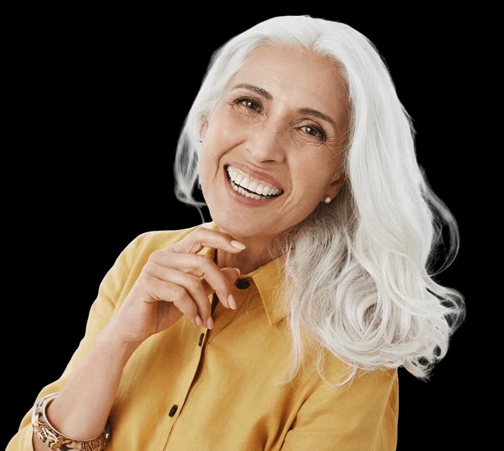 Happy dental patient